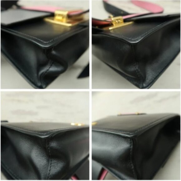 Authentic Prada Cahier Ribbon Mulitcolor Leather Shoulder Bag Lux550-100125 - Picture 7 of 12